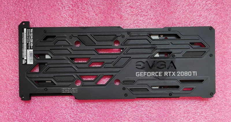Оригинальная задняя панель кулера для видеокарты EVGA RTX2080Ti (art.: 3920ce78d0f69) - 3920ce78d0f69