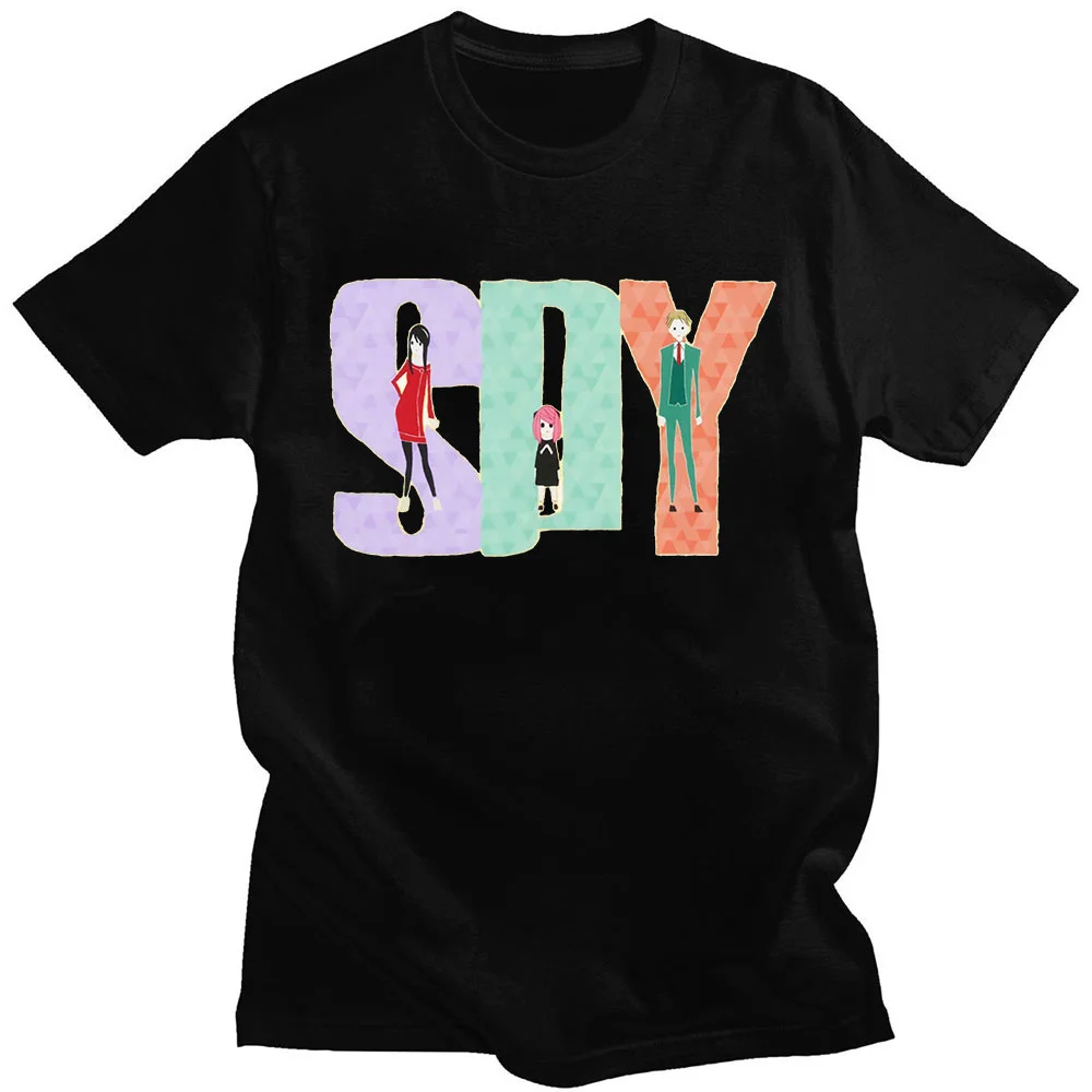 

Anime Spy X Family Anya Forger Yor Forger Loid Forger Bond Forger Graphic T-Shirt Short Sleeve Oversized T-shirts Unisex