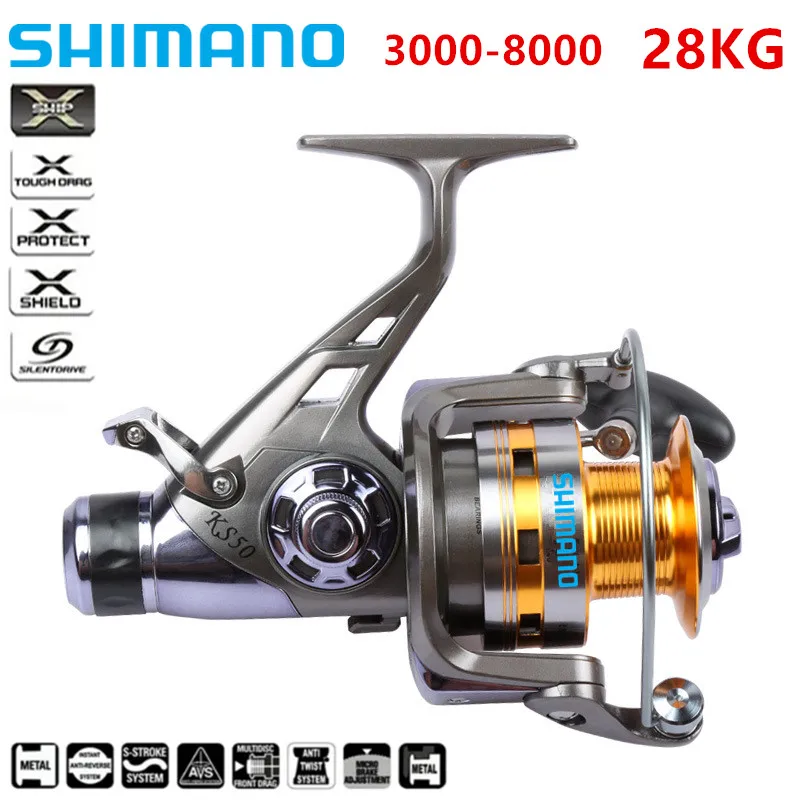 

Рыболовное колесо SHIMANO для морской рыбалки с двойным разрядом, металлическая проволочная чаша, 28 кг., рыболовное колесо, колесо для ловли карпа, спиннинговое колесо, рыболовное колесо 3000-8000
