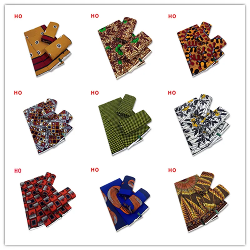 

New Arrival African high quality Fabrics real wax Soft 100% Cotton Veritable Wax Ankara Tissu Sewing For Party Dress 9A044