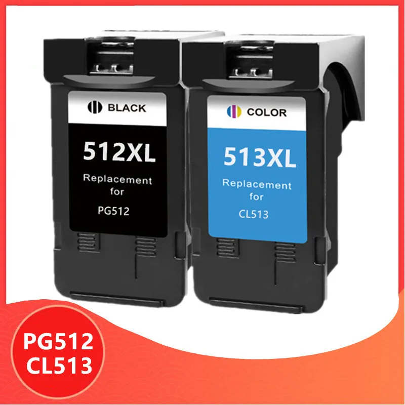 

Compatible PG512 CL513 for Canon 512XL 513XL Ink Cartridge for PG-512 Pixma MP230 MP250 MP240 MP270 MP480 MX350 IP2700 Printer