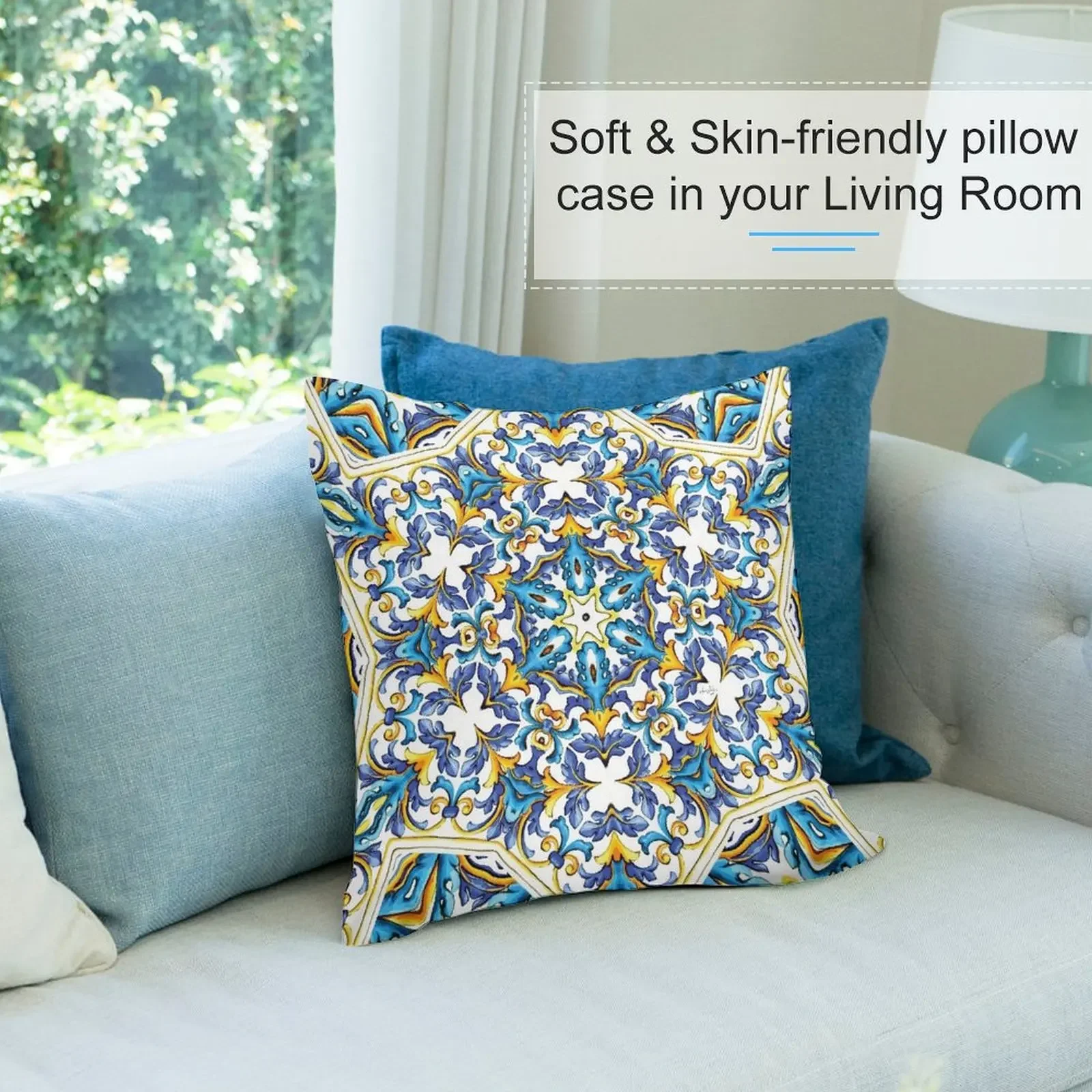 Подушка в сицилийском стиле диванные подушки чехол подушка