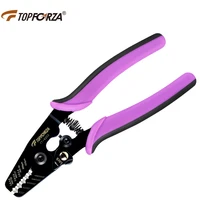 topforza five port fiber optical stripper pliers wire stripping tool for ftth optic network cable