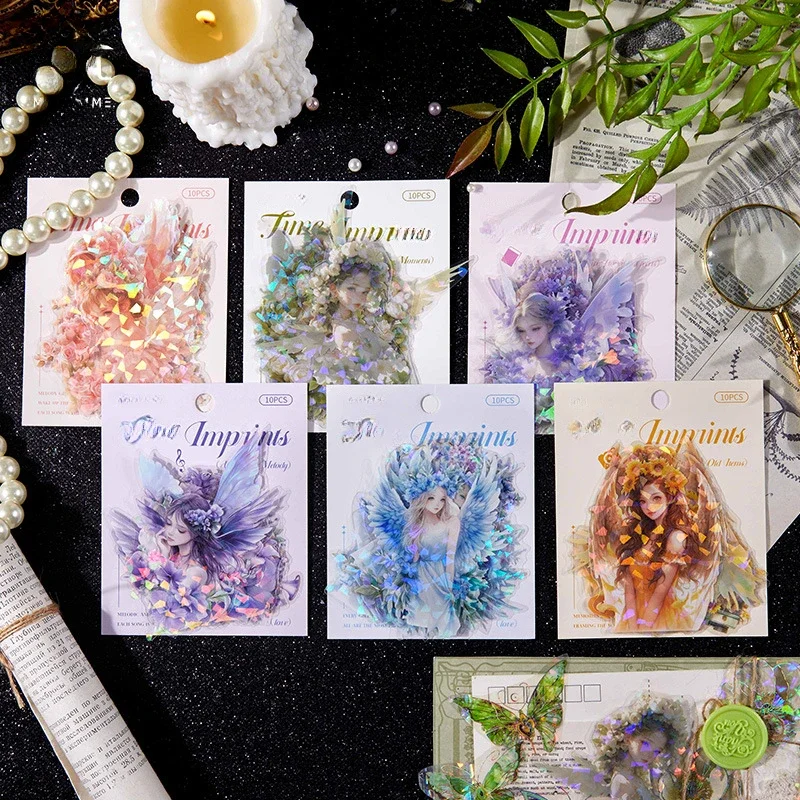 10 шт./компл. ретро-стиль персонаж инопланетянина наклейки для домашних животных