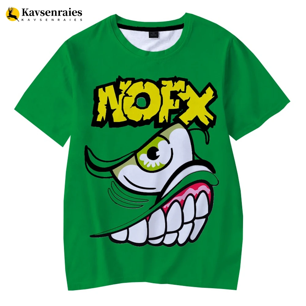

Футболка унисекс Nofx, летняя, с круглым вырезом, с 3D рисунком, в стиле хип-хоп, Harajuku