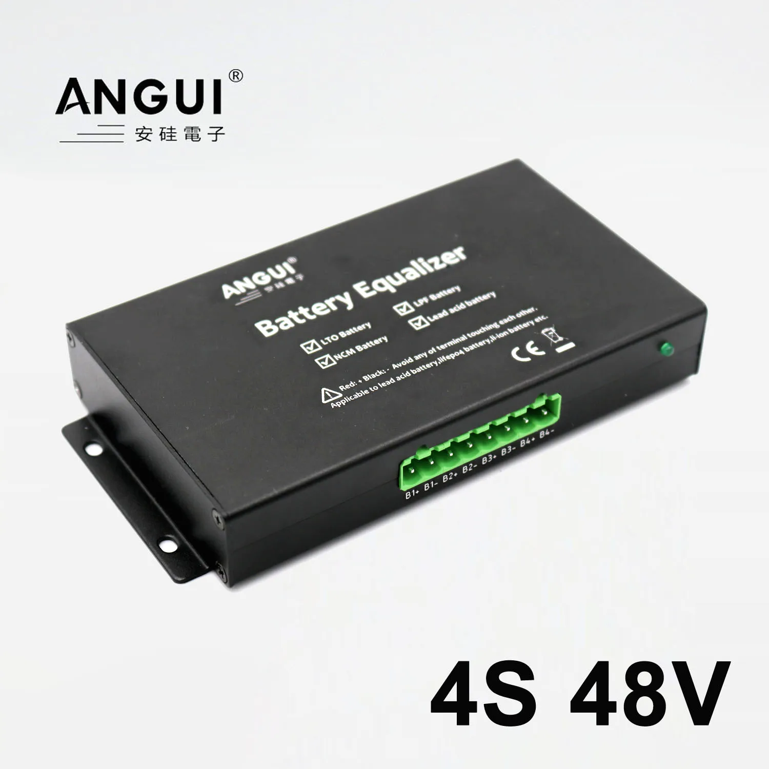 Алюминиевый эквалайзер для аккумуляторов ANGUI чехол BM104S, огнестойкий контроллер напряжения 48 В, тестер заряда NCM LTO LFP свинцово-кислотных акку...