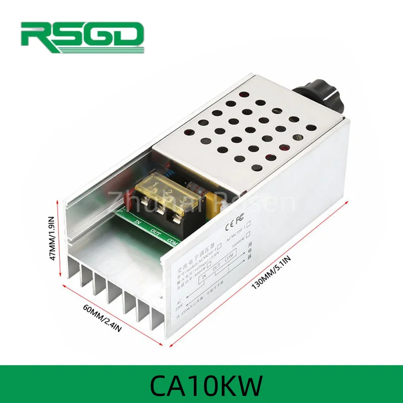 CA10KW AC220V 10000W SCR электронный регулятор напряжения скорости цифровой дисплей для