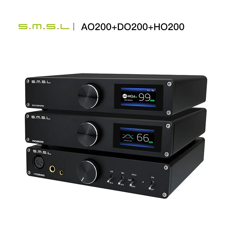 Цифровой усилитель SMSL AO200 + DO200 HO200 bluetooth MQA аудио DAC нанимает для - Цена: 1167