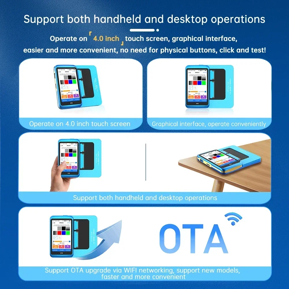 Тестер экрана JC JCID V15PM для iPhone X XS XR 11 12 13 14 15 Pro Max Plus Mini MIPI EDP функция тестирования