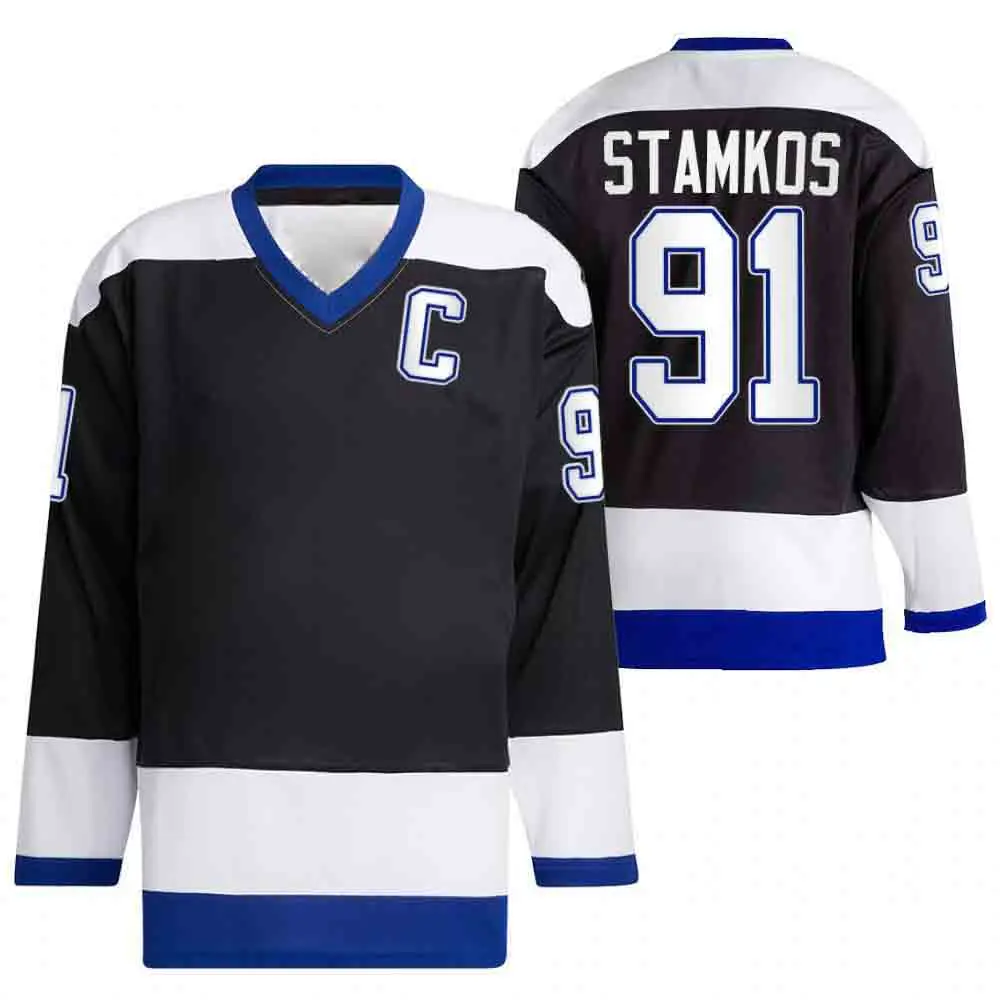 

Custom Mens America Hockey Jersey Vasilevskiy Nikita Kucherov Steven Stamkos Victor Hedman Brayden Point Mikhail Sergachev