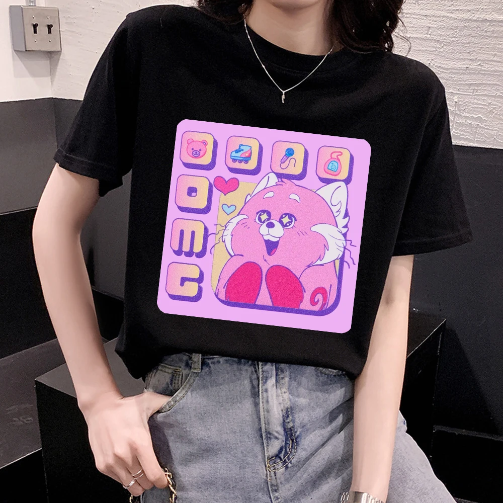 Женская летняя футболка с принтом из мультфильмов в стиле Харадзюку |