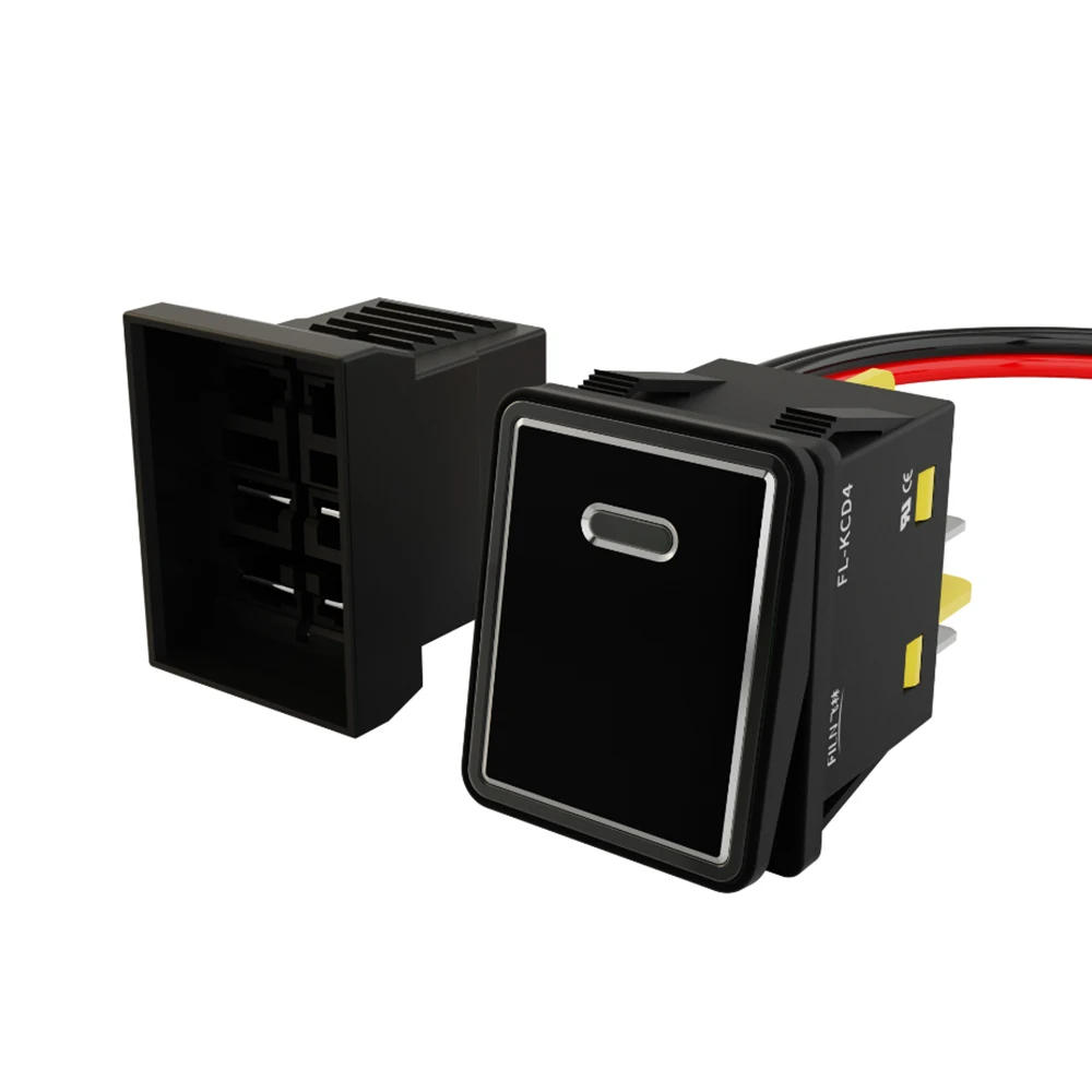 

30x22 мм кулисный переключатель из алюминиевого сплава 12 В-24 В 110 В 220 В 20 см кабель IP67 водонепроницаемый тумблер для морского автомобильного управления