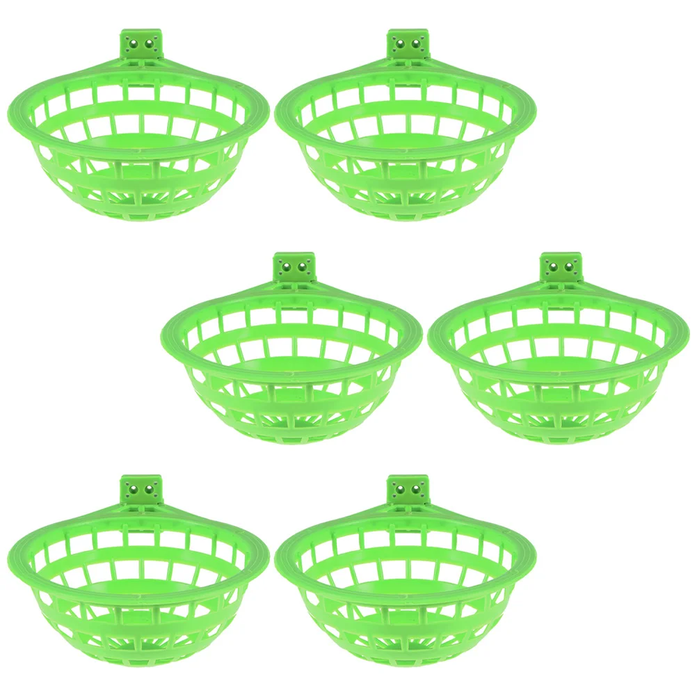 

6 Pcs Bird Nest Bird Hideaway Parrot Cage Pigeon Supplies Plastic Eggs Hatching Bowl