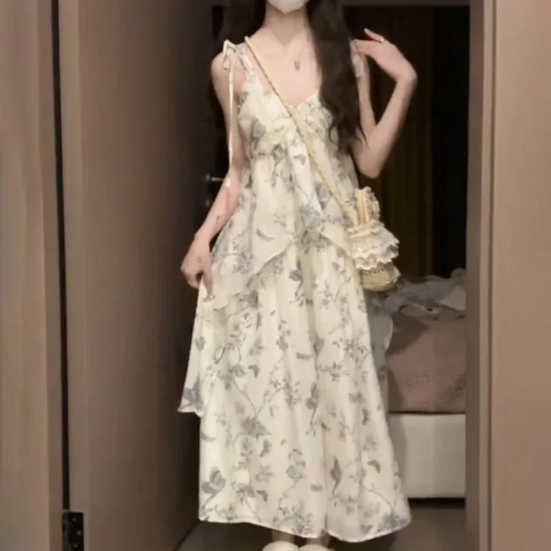 Вязаная укороченная рубашка с защитой от солнца и платье-майка во французском