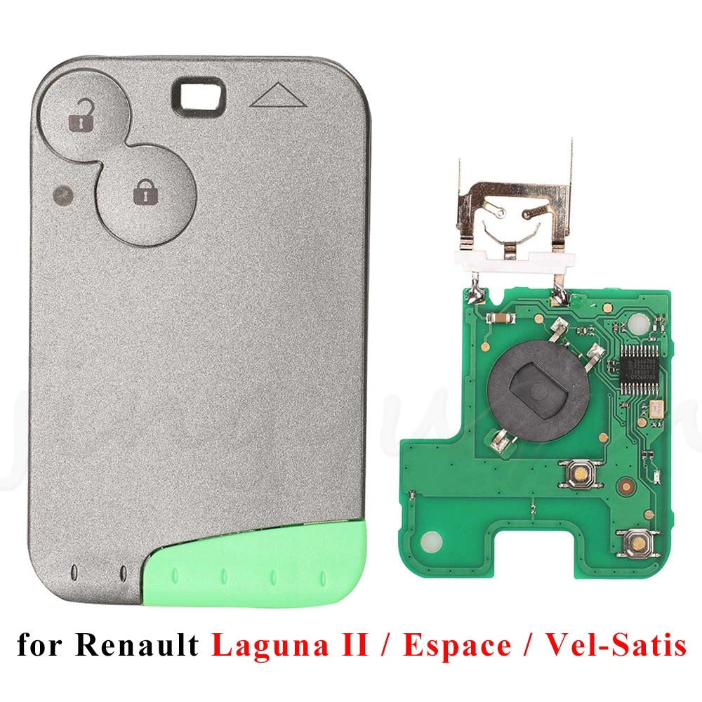 

Jingyuqin 2 кнопки дистанционного ключа автомобиля чехол 433 МГц PCF7947 ID46 для Renault Laguna Espace 2001-2008 Vel-Satis с лезвием