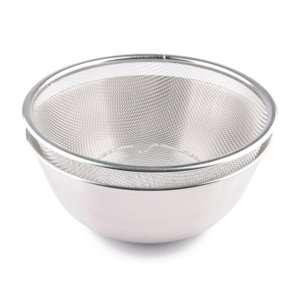 Сетчатая корзина из нержавеющей стали сито чаша для фруктов риса дуршлаг