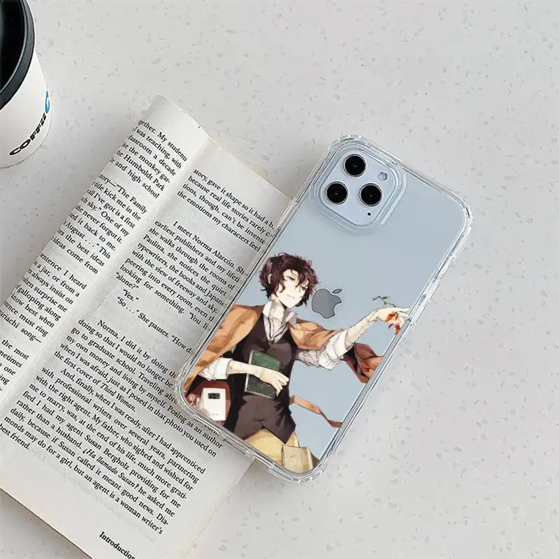Bungou Stray Dogs Dazai Osamu Phone Case For iPhone 11 12 Mini 13 14 Pro XS Max X 8 7 6s Plus 5 SE XR Transparent Shell images - 6