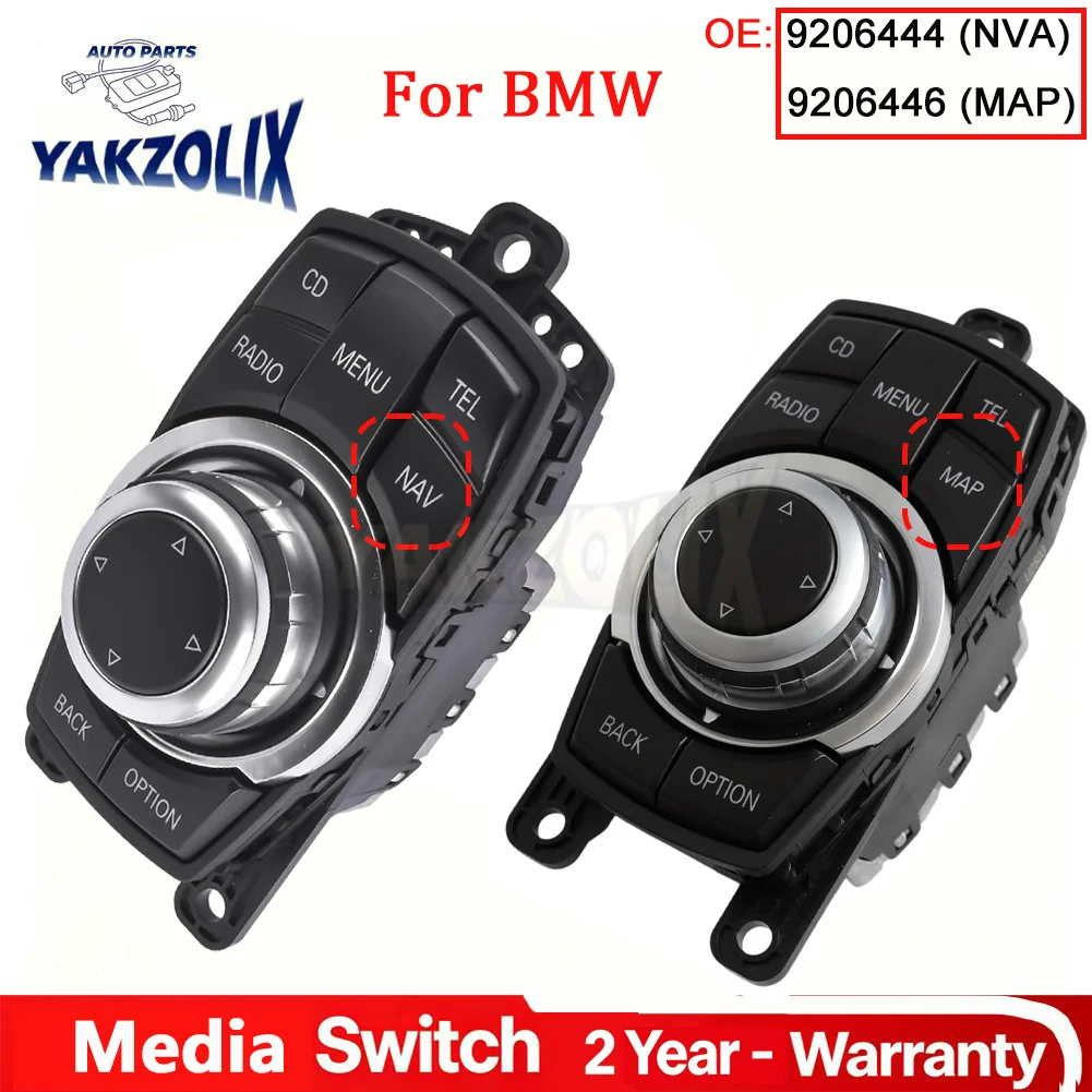 Фото Для BMW F07 F10 F01 F02 X3 F25 F11 2007 - 2017: Многофункциональный переключатель управления мультимедиа 65829206446 9206446 65829206444 9206444 №1