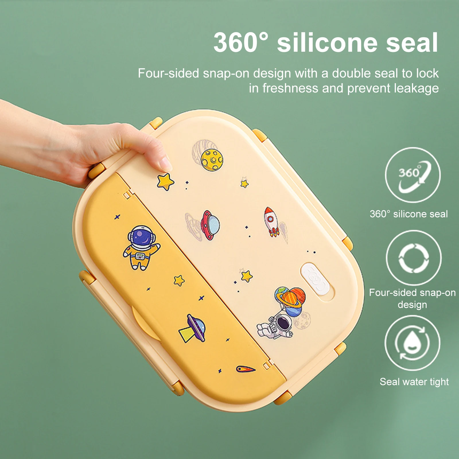 

Контейнер для еды из нержавеющей стали, 1550 мл, 4/5 отделений