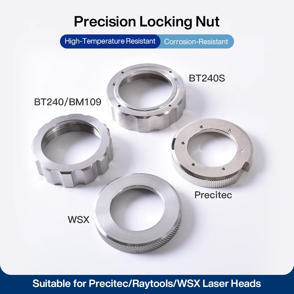 Фото Кольцо-фиксатор для лазерной резки Raytools WSX Precitec BOCI, керамическое кольцо, стопорная гайка, конденсаторное сопло, прижимное кольцо №2
