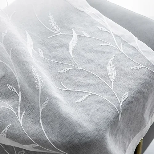 

LEEJOOM белые полупрозрачные шторы из полиэстера