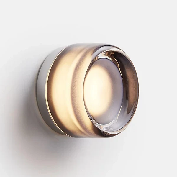 

IISINUO круглый настенный светильник, алюминий, акрил, янтарный