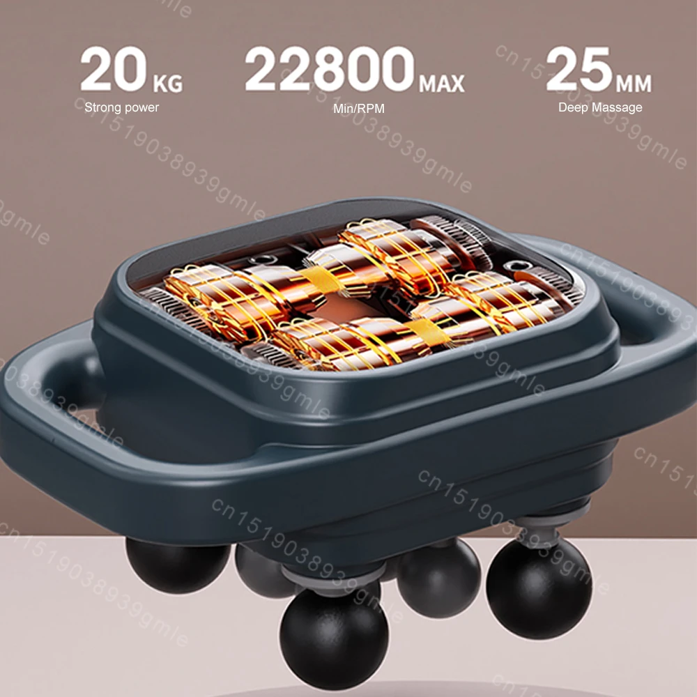 Электрический фасциальный пистолет массаж спины талии высокочастотный массажер