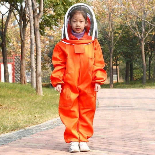 Beekeeping Tools Children's anti-bee clothing bee farm visit protective anti-bee sting space suit thickened one-piece hat