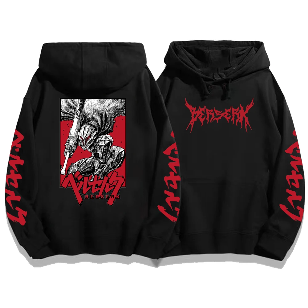 

Мужские японские Аниме толстовки Berserk повседневные крутые Большие дышащие Фотообои