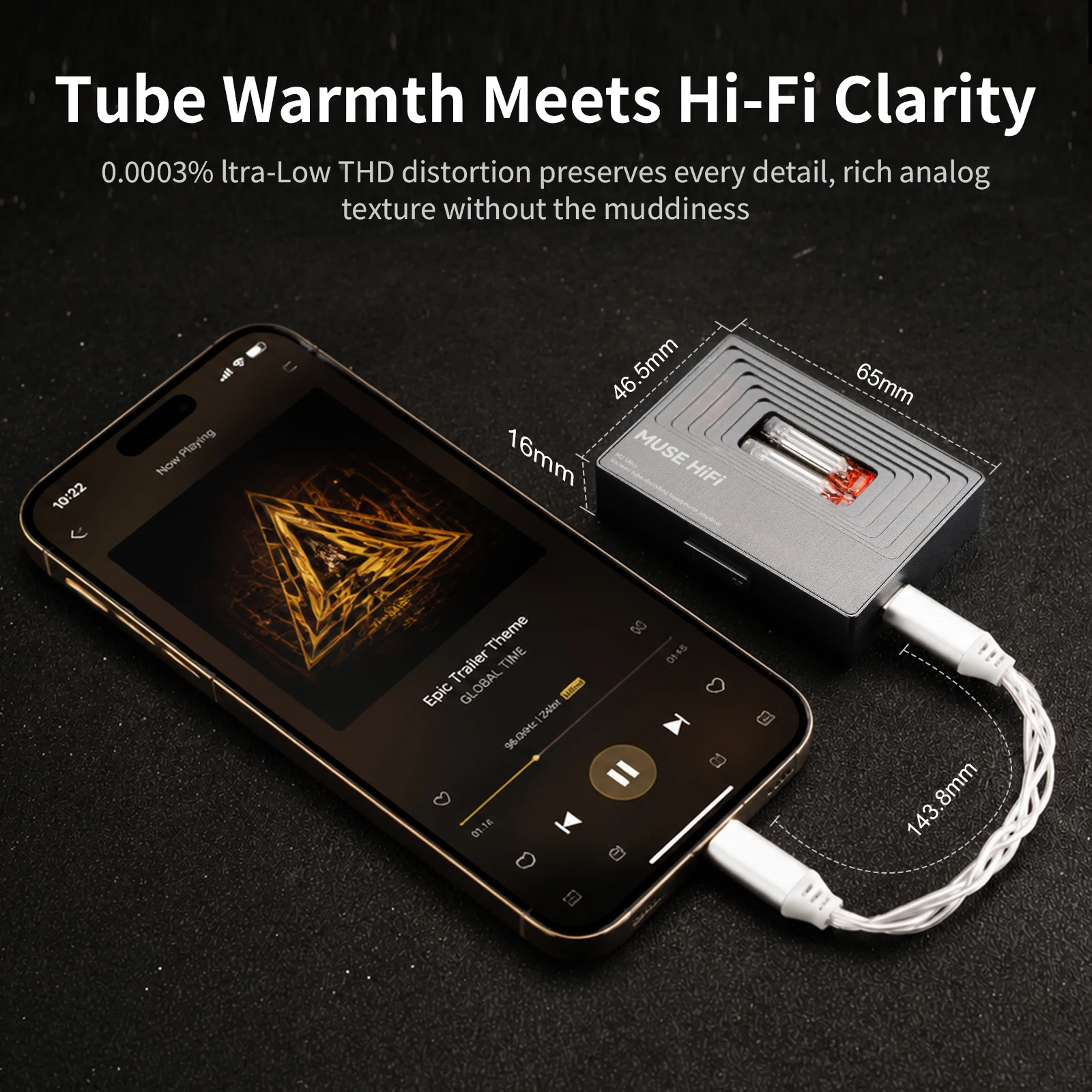 MUSEHiFi M3 Ultra JAN6418 Портативный USB-C ЦАП и усилитель на вакуумных лампах с декодированием Type-C для наушников (art.: 3920dc20fbeac) - 3920dc20fbeac