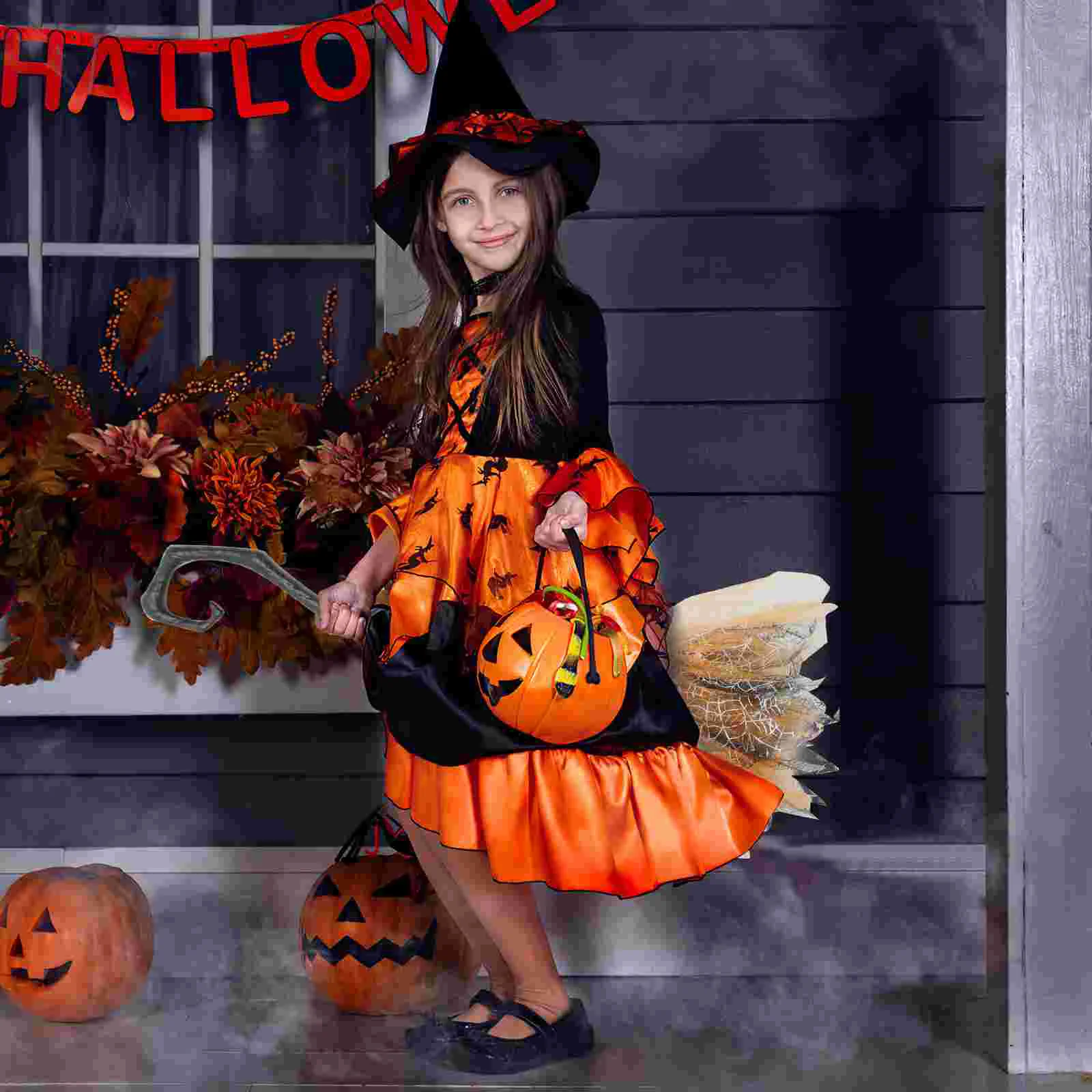 

Halloween Witch Broom Party Decor Witch Broom Prop for Witch Cosplay Broom