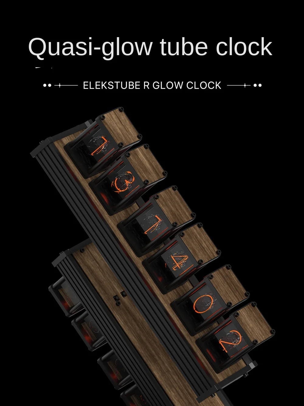 EM | RGB Светящиеся трубчатые часы набор для самостоятельной сборки настольное