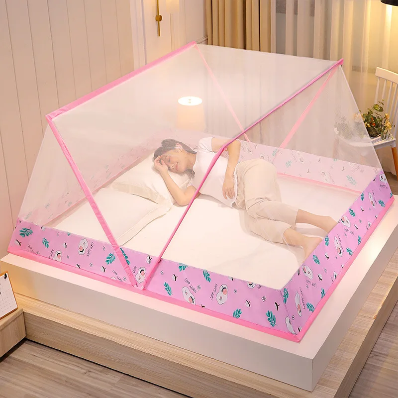 

2022 Summer Foldable Bottomless Mosquito Net Portable Anti-mosquito Net Window Tent Folding Bed Canopy on The Bed Mosquito Net