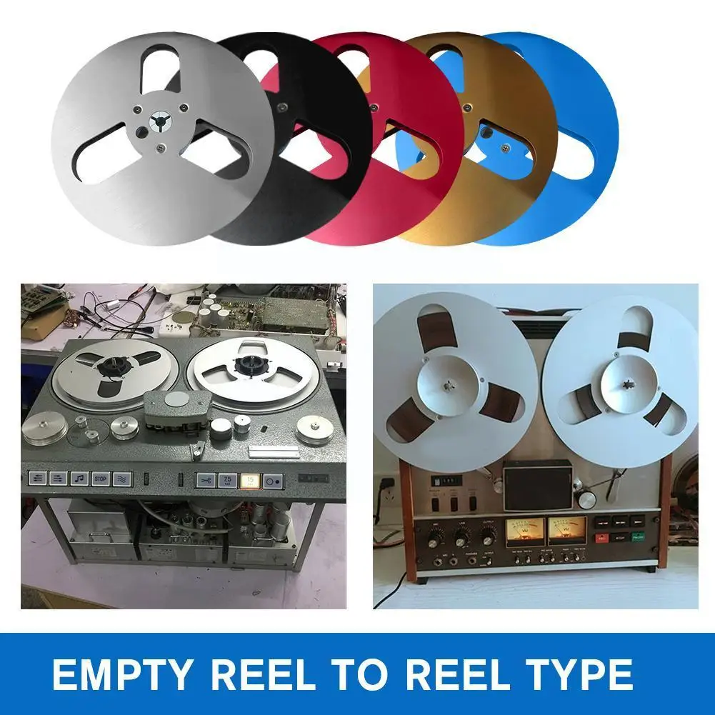 

7 Inch All-aluminum Uncoiling Tape Empty Reel To Reel Audio Reel Uncoiler Empty Recorder Universal Aluminum Four-color Reel X8B6