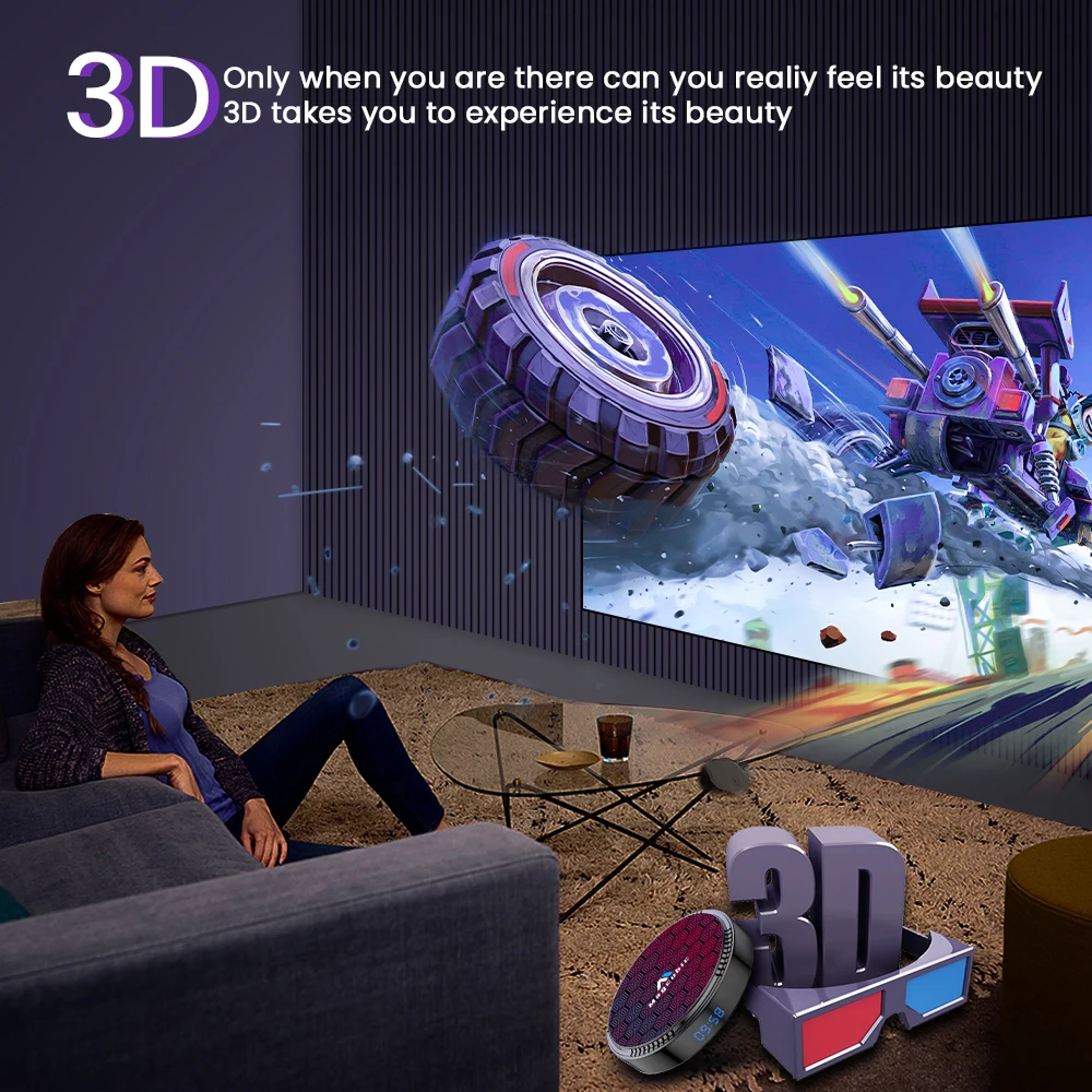 Magcubic Android 12 Allwinner h618 TV Box Dual WiFi Wifi6 100M LAN 8k 6k 3D BT5.0 OTA 32G 64G 128G Media Player Set Top on - Медиаплеер Magcubic Android 12 Allwinner h618 TV Box с двойным WiFi Wifi6, 100M LAN, 8k 6k 3D, BT5.0 OTA, 32G 64G 128G, установлен