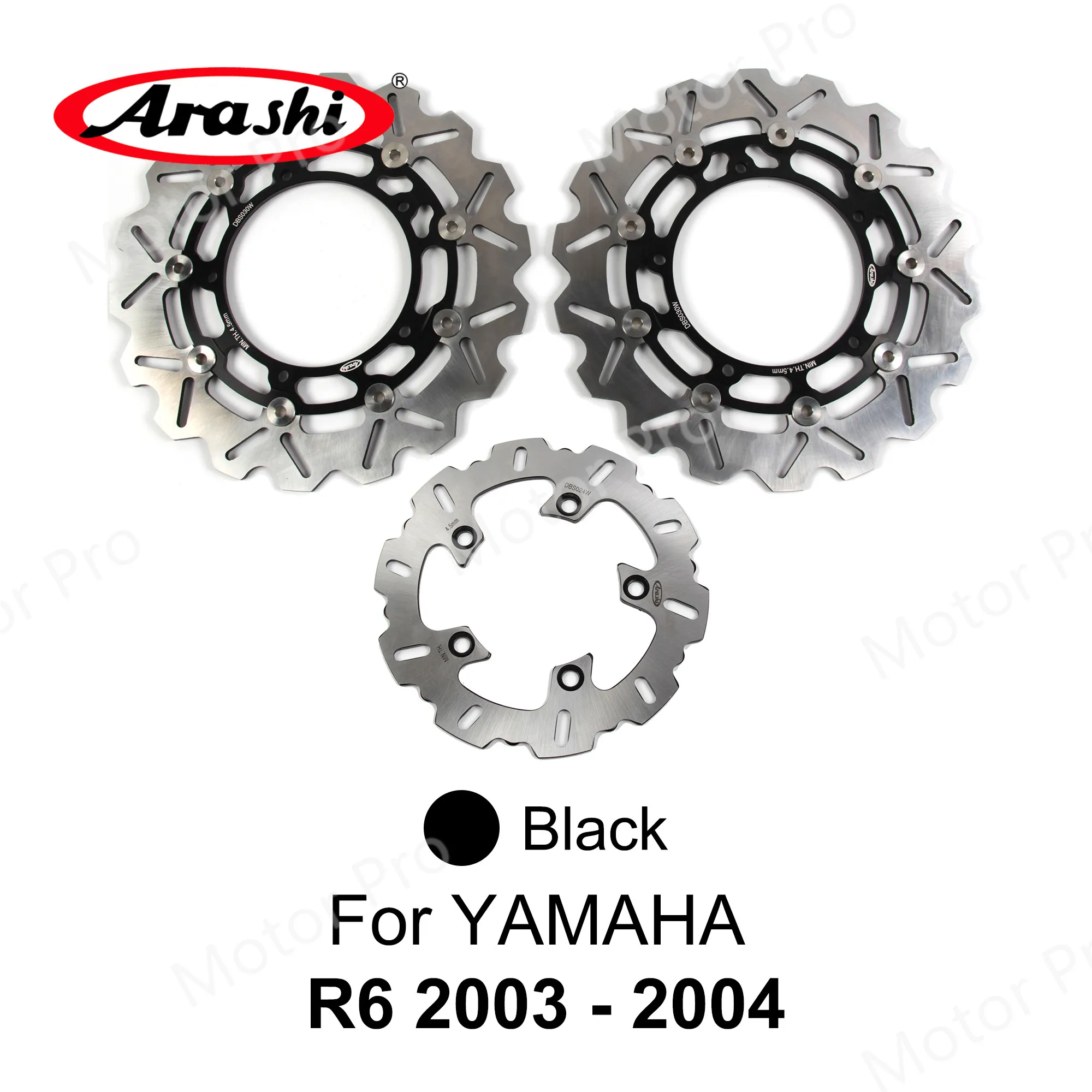 

Arashi для YAMAHA YZF-R6 1999-2019 Полностью плавающий передний и задний тормозной диск с ЧПУ YZF R6 2012 2013 2014 2015 2016 2017 2018