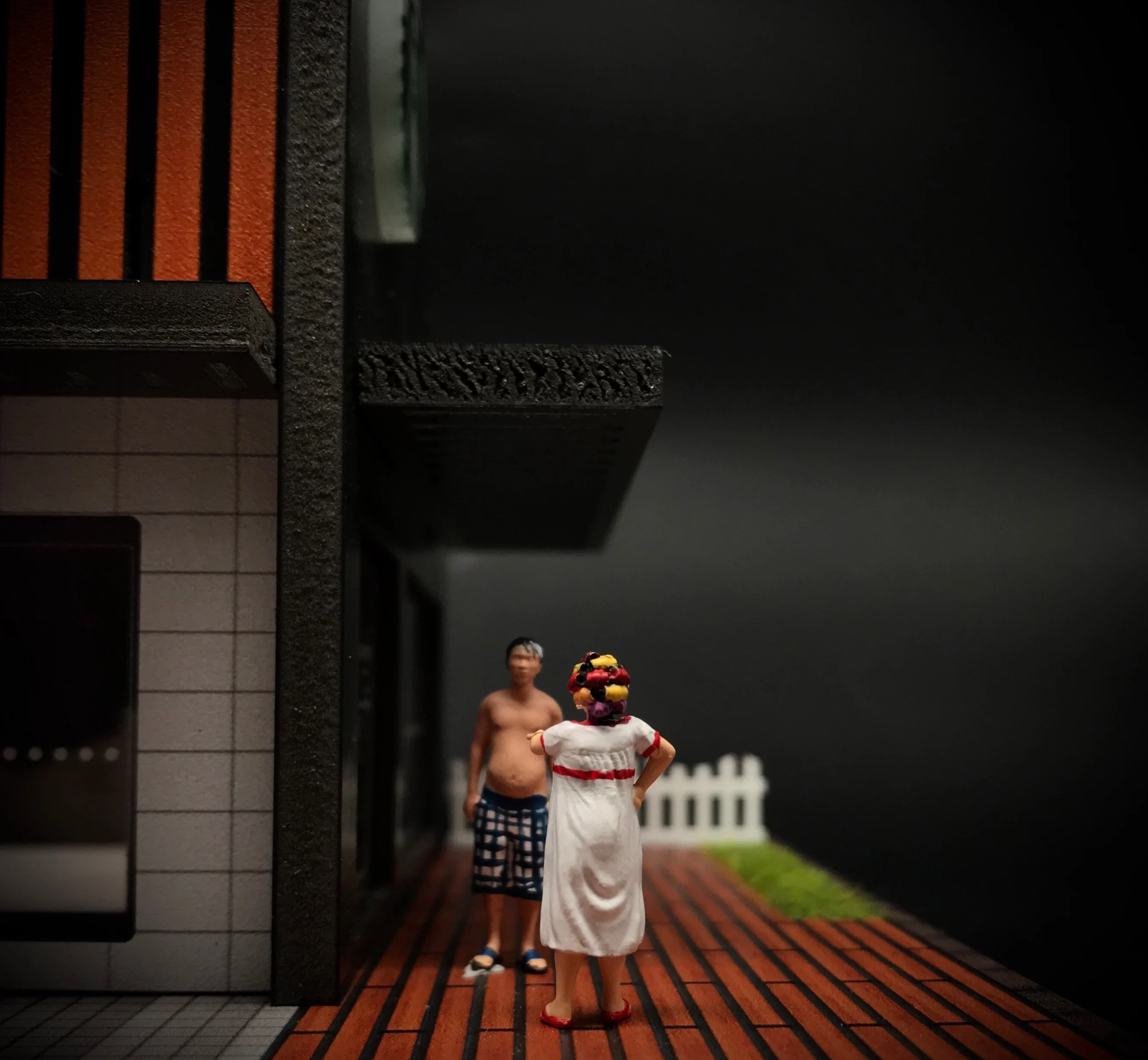 

1/64 Doll Model Chartered Wife and Tenant Classic Famous Scene Realistic Character Series