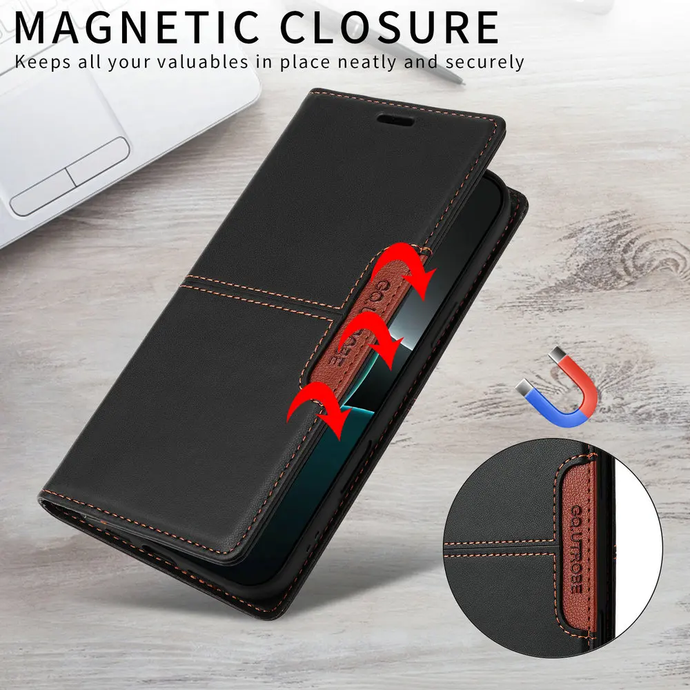 Фото Для Xiaomi 14T Pro 13T 12T 11T 11 Lite NE 5G Премиум флип-чехол RFID 360 Protect Book Funda Mi 11Lite 11 T 14 T14 T13 Чехол для телефона №2