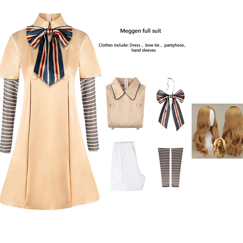 Платье для косплея на Хэллоуин для детей, девушек, женщин, кукла-робот, платье Меган, Униформа, две тысячи и двадцати минут