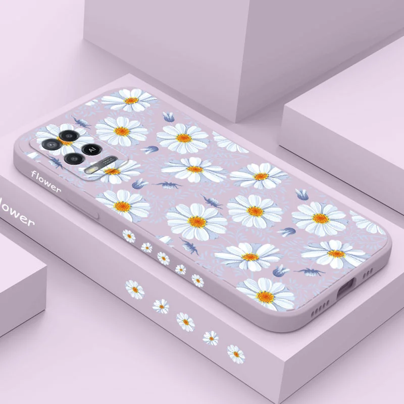 

Daisies Among Grass Phone Case For OPPO A54 A74 A57 A96 A76 A36 A95 A12 A15 A15S A16 A16K A9 A5 2020 Reno 7 7Z 6 5 F9 4G 5G