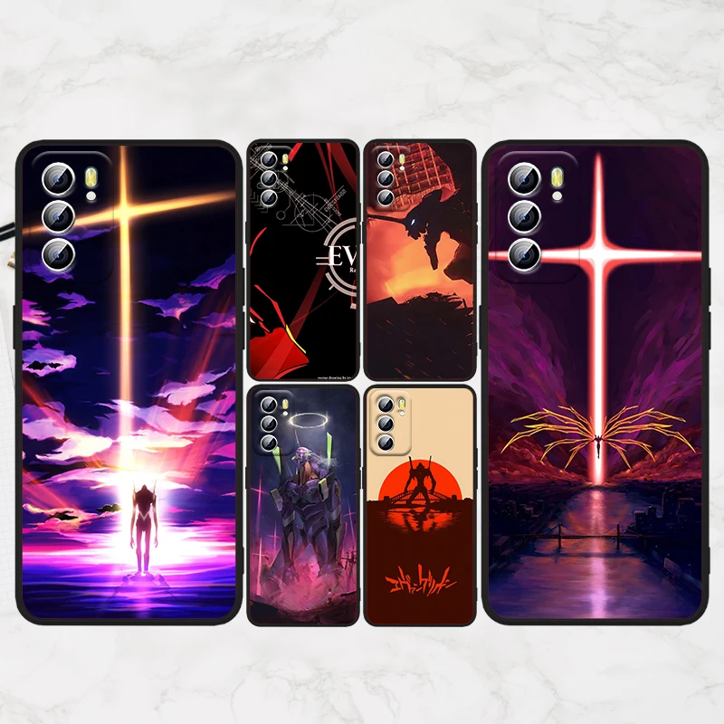 

Cool Evangelion EVA For OPPO Find X5 X3 X2 Neo Reno7 SE 6 5 4 2 Z F Lite Pro 5G 4G Black Soft Silicone Phone Case