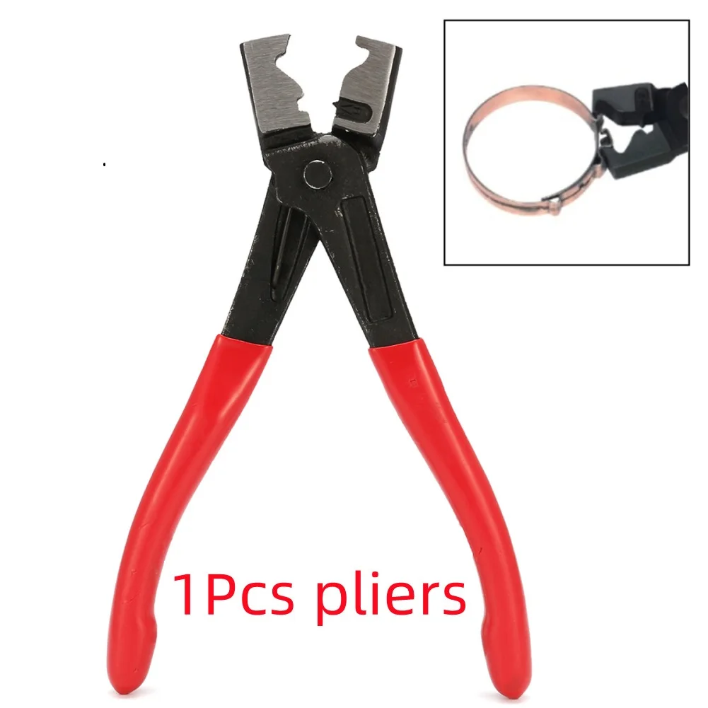 

130pcs Ear Stepless Clamp Stainless Steel Worm Drive Fuel Water Hose Pipe Clamps Clips+ 1PC Hose Clip Clamp Pliers