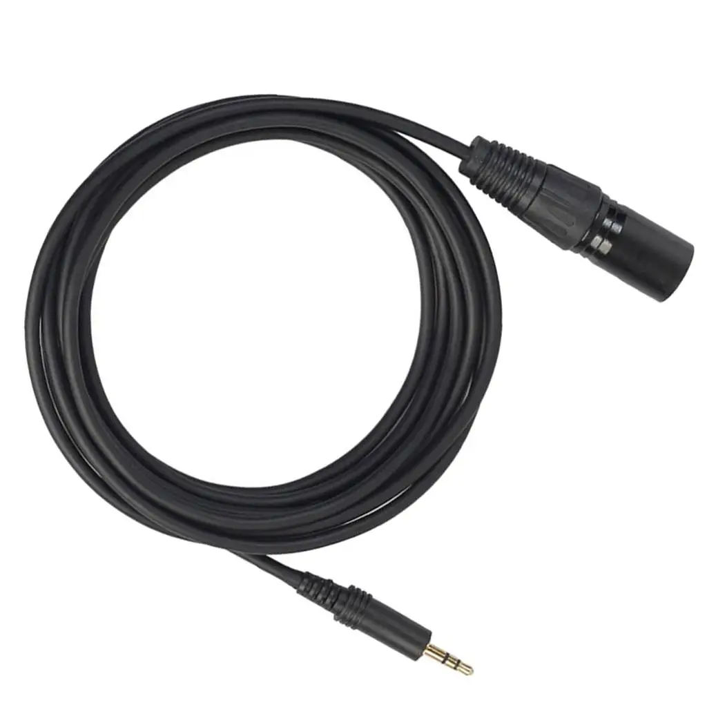 

Durable Copper 3.5mm to 3pin XLR Plug Wire Microphone Cable 300cm/118.11'' Black