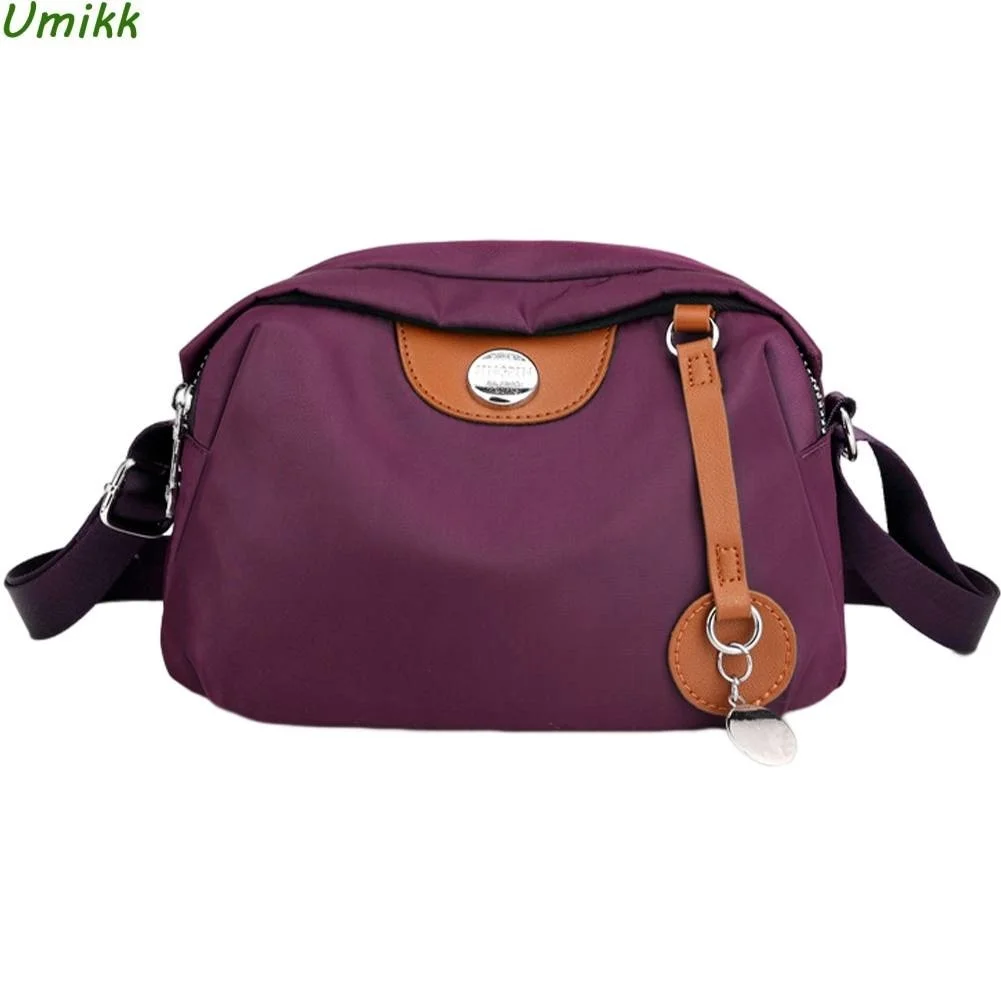 

New Shoulder Bag Large Capacity Nylon Pillow Crossbody Bag Women's Waterproof Durable Fashion with Zipper Lady Daily Leisure Bag