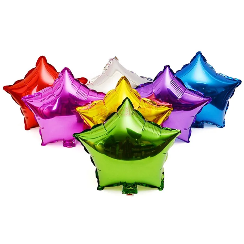 HOT 10inch Five-Point Star balloons Promotion Toy For Wedding Birthday Party Inflatable Ballons Aluminum Foil Balloon 15pcs/lot |