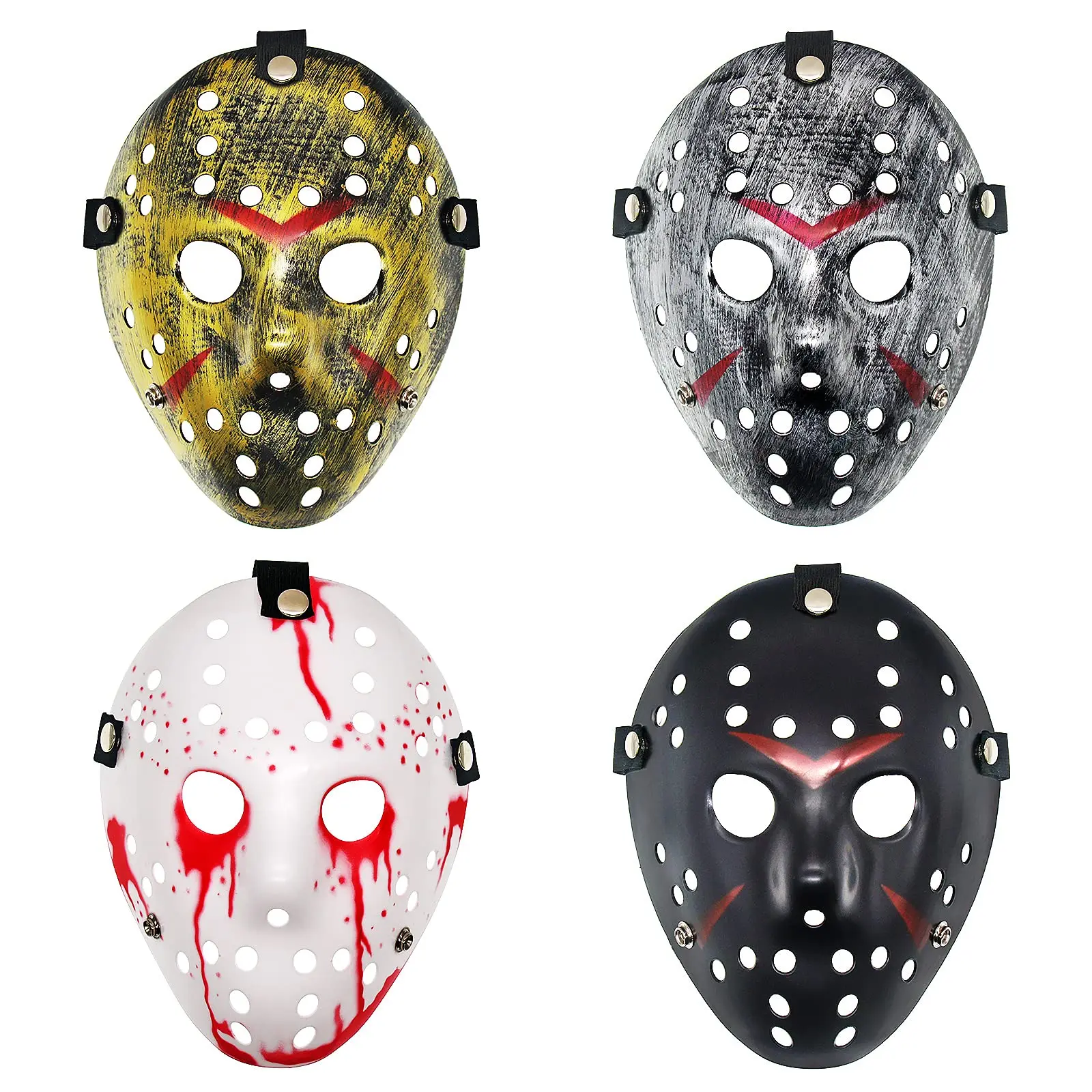 

Jason Mask Cosplay Jason Voorhees Mask Halloween Fancy Dress Horror Hockey One Size Masquerade Masks Costume Props