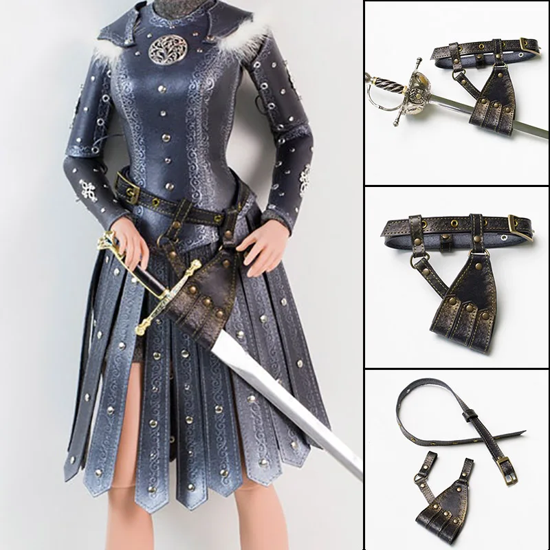 

Кожаный пояс для ножны в средневековом стиле, кобура с пиратским мечом викингов, скаббард, королевская принцесса, рыцарь, для косплея, Рапир...