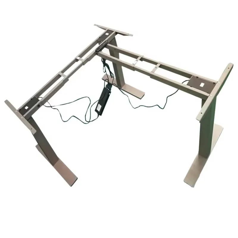 Офисная электрическая подставка с тремя двигателями регулируемая по высоте