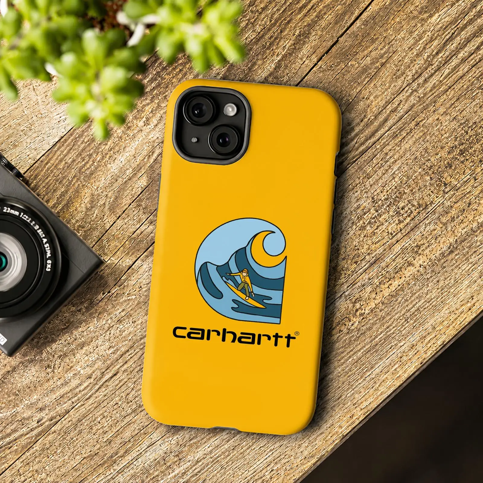 Фото Модный чехол C-CarharTT для iPhone 17 16 15 14 13 12 11 Pro Max Air, двухслойный, противоударный, защитный, 2-в-1 №2