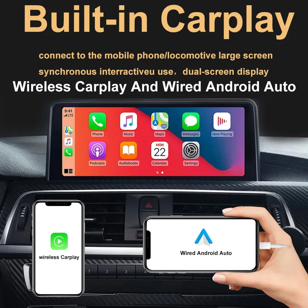 Android 12 Headunit 12.3'' Multimedia Navigation Wireless Carplay Auto For BMW 7 Series F01 F02 2009-2015 CIC NBT System |